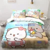 Bubu Dudu Cartoon Cute Bear Kawaii  Duvet Cover Set 3D Print Comforter Cover Bedclothes for Boy Girl Bedding Sets Bedroom Decor 2