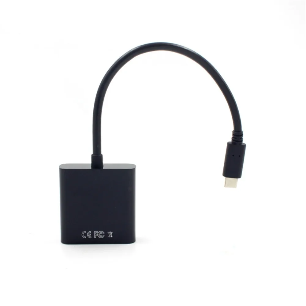 USB3.1 Type C To Female VGA Adapter Video Adapter Projection Line USB 3.1 To VGA 1080p Connection Cable