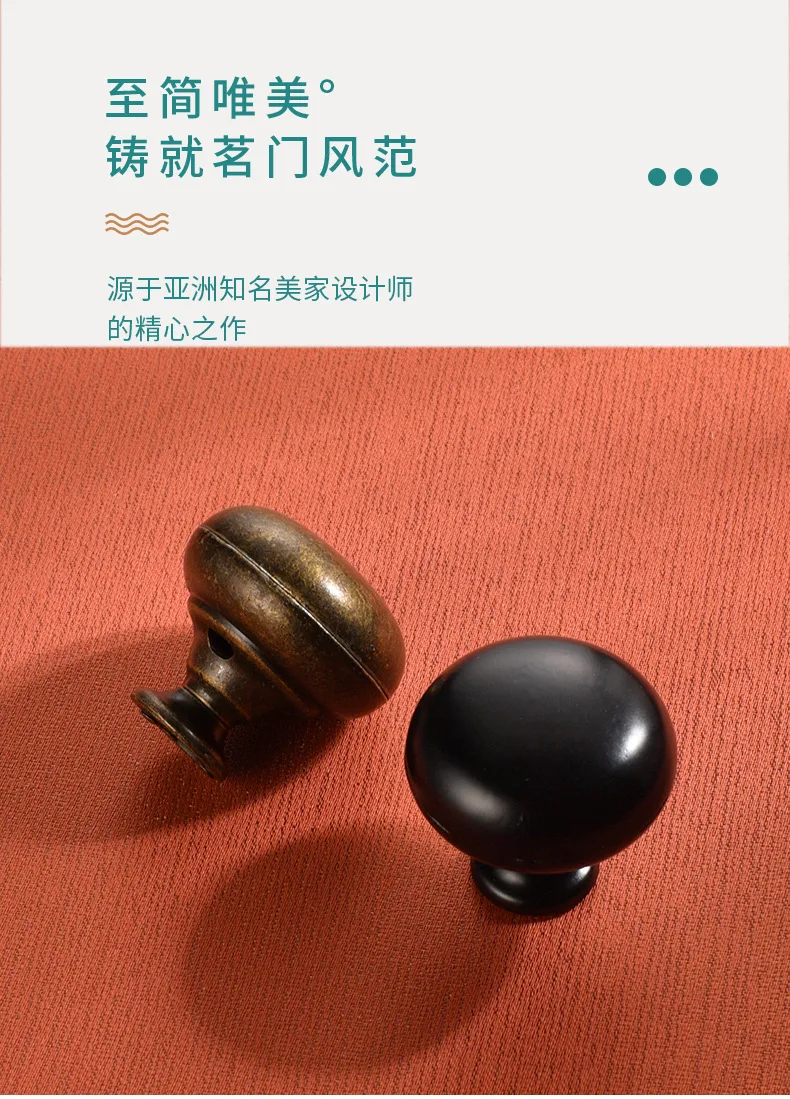 Description Picture 3 of itemStylish single hole cabinet handle modern furniture drawer door zinc alloy antique American handle