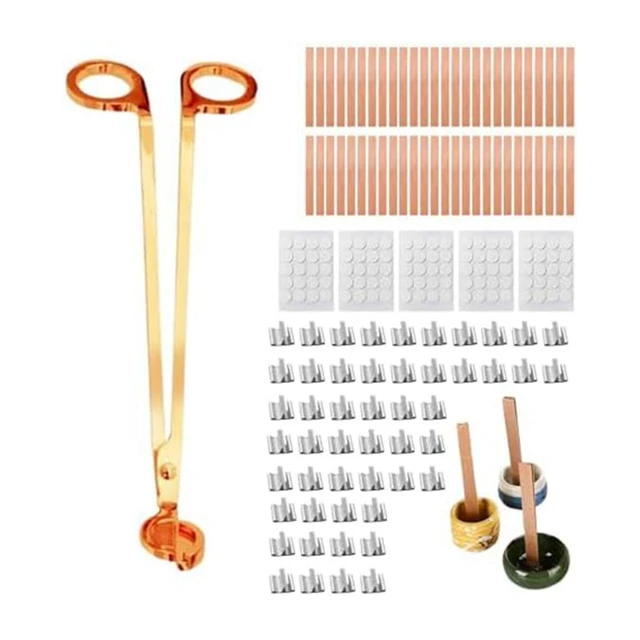 Wood Wicks For Candles, Wooden Wicks With Wick Trimmer Cutter, Wood Wick  Candle Making Kit For DIY Candle Making Easy Install - AliExpress