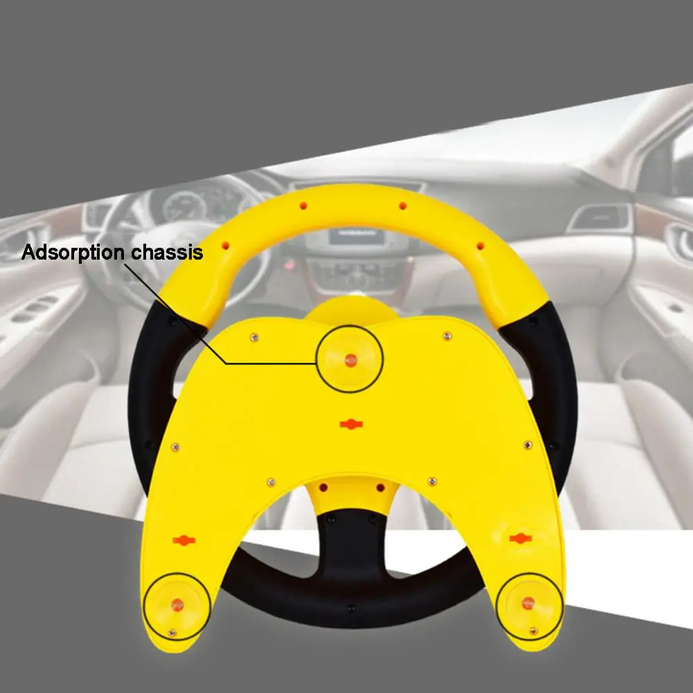 Cute Children Steering Wheel Toy with Light Simulation Driving Sound Music funny Educational Baby Electronic Travel kids toys 3