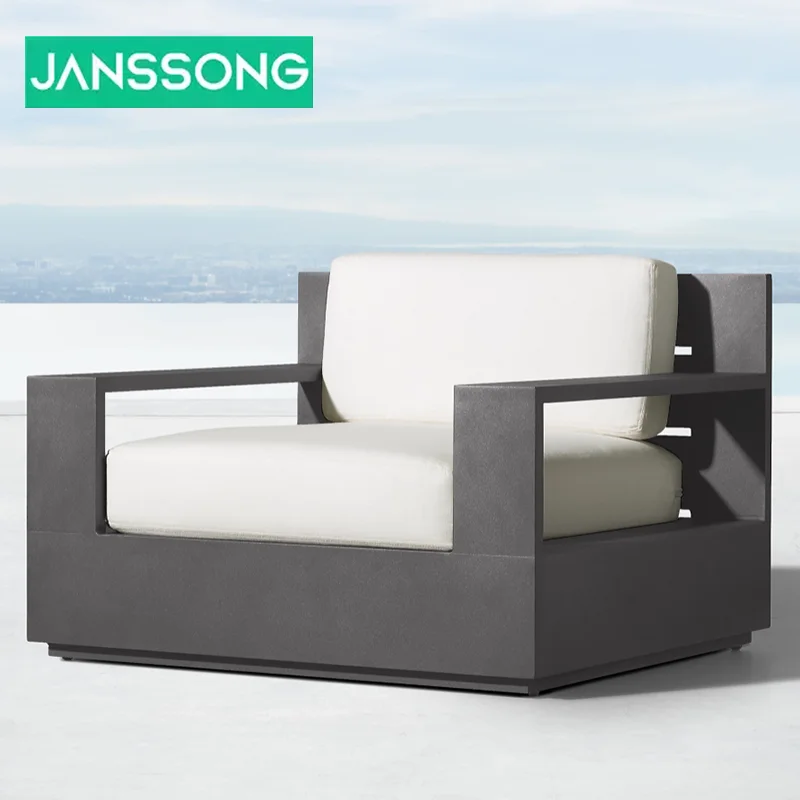 Hotel Patio Outdoor Furniture Set Aluminum Frame Lounge Patio Garden Sofa Set Luxury Garden Sofa Modern Outdoor Furniture
