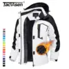 TACVASEN Women Winter Fashion Ski Snowboard Jacket Thermal Fleece Waterproof Fish Casual Work Rain Jacket Coat Windbreaker Parka 1