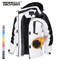 TACVASEN Women Winter Fashion Ski Snowboard Jacket Thermal Fleece Waterproof Fish Casual Work Rain Jacket Coat Windbreaker Parka 1