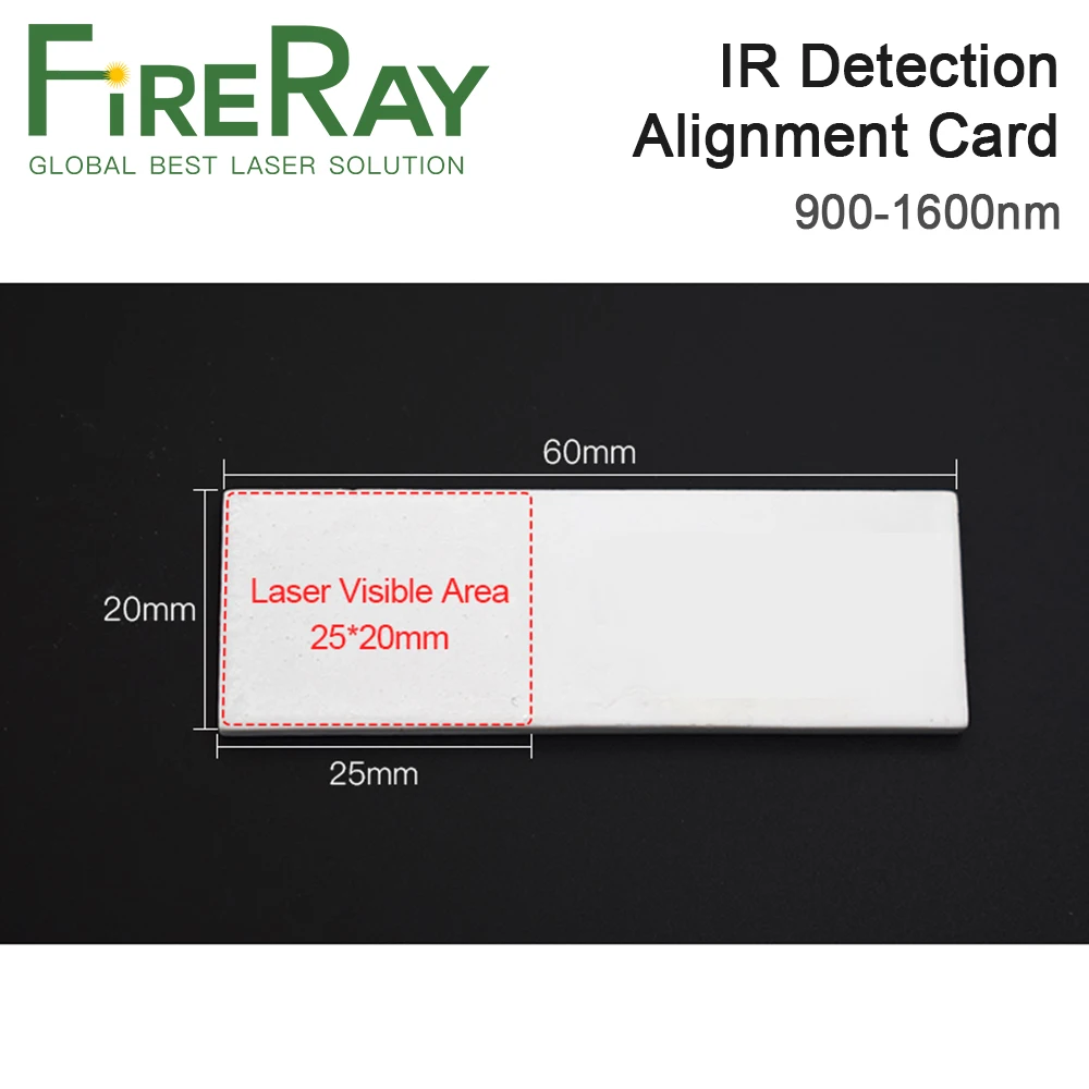 FireRay IR 감지 정렬 카드 900-1600nm 적외선 조광기 시각화기 교정기 YAG 섬유 레이저 기계용 세라믹 플레이트
