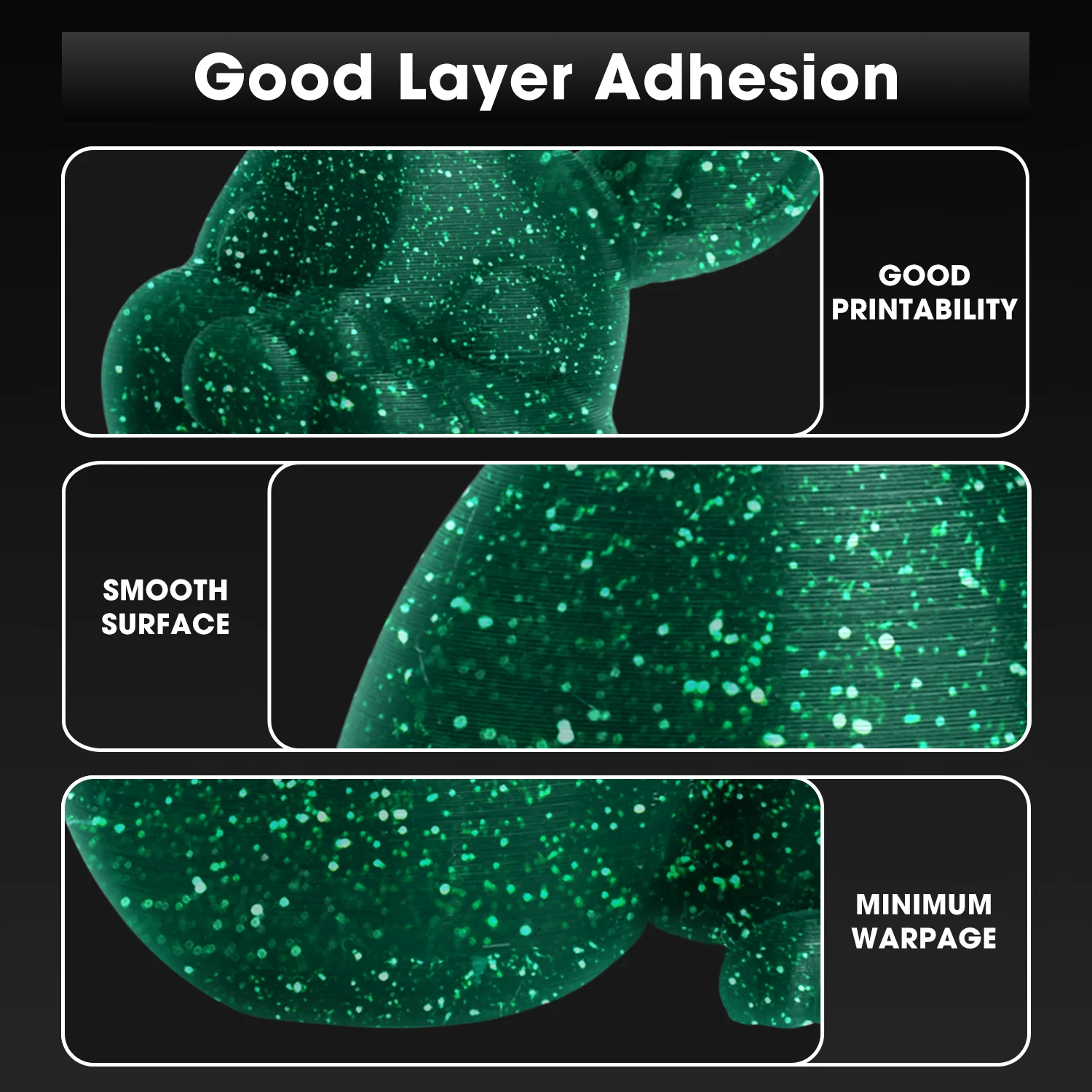 Esun-filamento Luminoso Pla para Impressora 3d Glow in The Dark 1kg 175 mm - Imagem 2