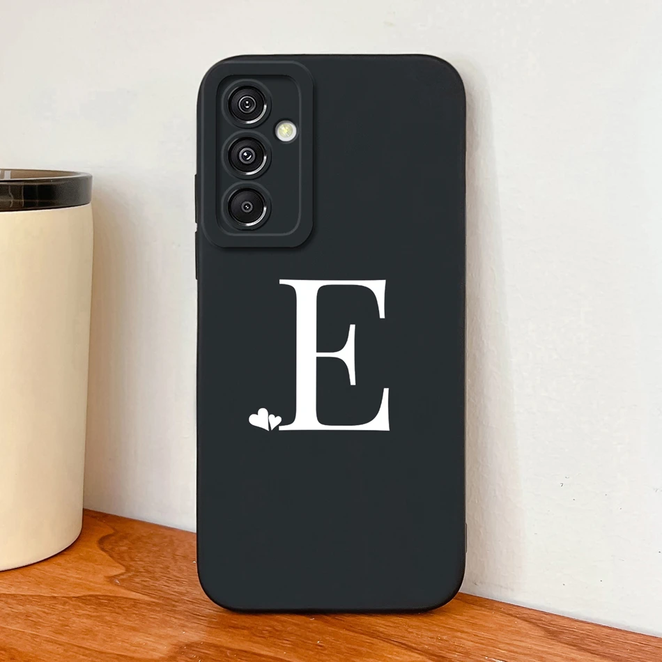 Simple Letters Liquid Silicone Phone Case - High Quality Soft Back Cover