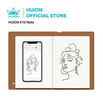 Tavoletta da disegno per notebook digitale 2 in 1 HUION Note con penna senza batteria, blocco elettronico per tavoletta di carta wireless Bluetooth