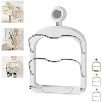 2 in 1 Punch-free Suction Cup Pot Lid Rack Multifunctional Wall-mounted Double-layer Pot Lid Rack Kitchen Storage Rack 1