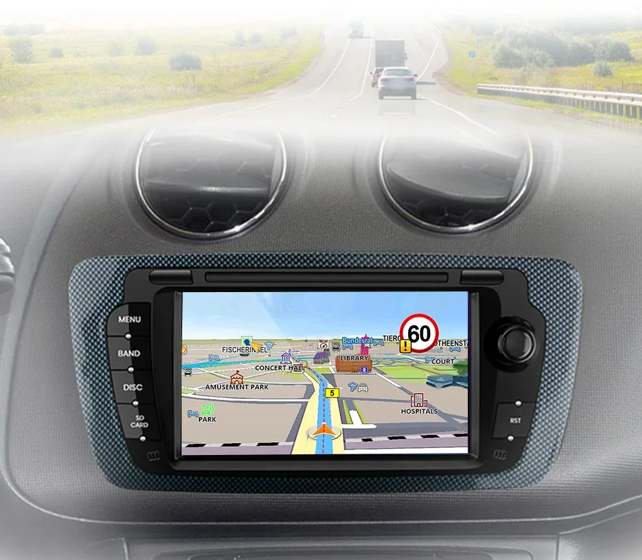 7 Zoll RDS DSP BT 2 DIN Autoradio für Seat Ibiza 6j 2009–2013 5G WiFI GPS Wireless CarPlay Android Auto Intelligentes Autoradio – Detail 18