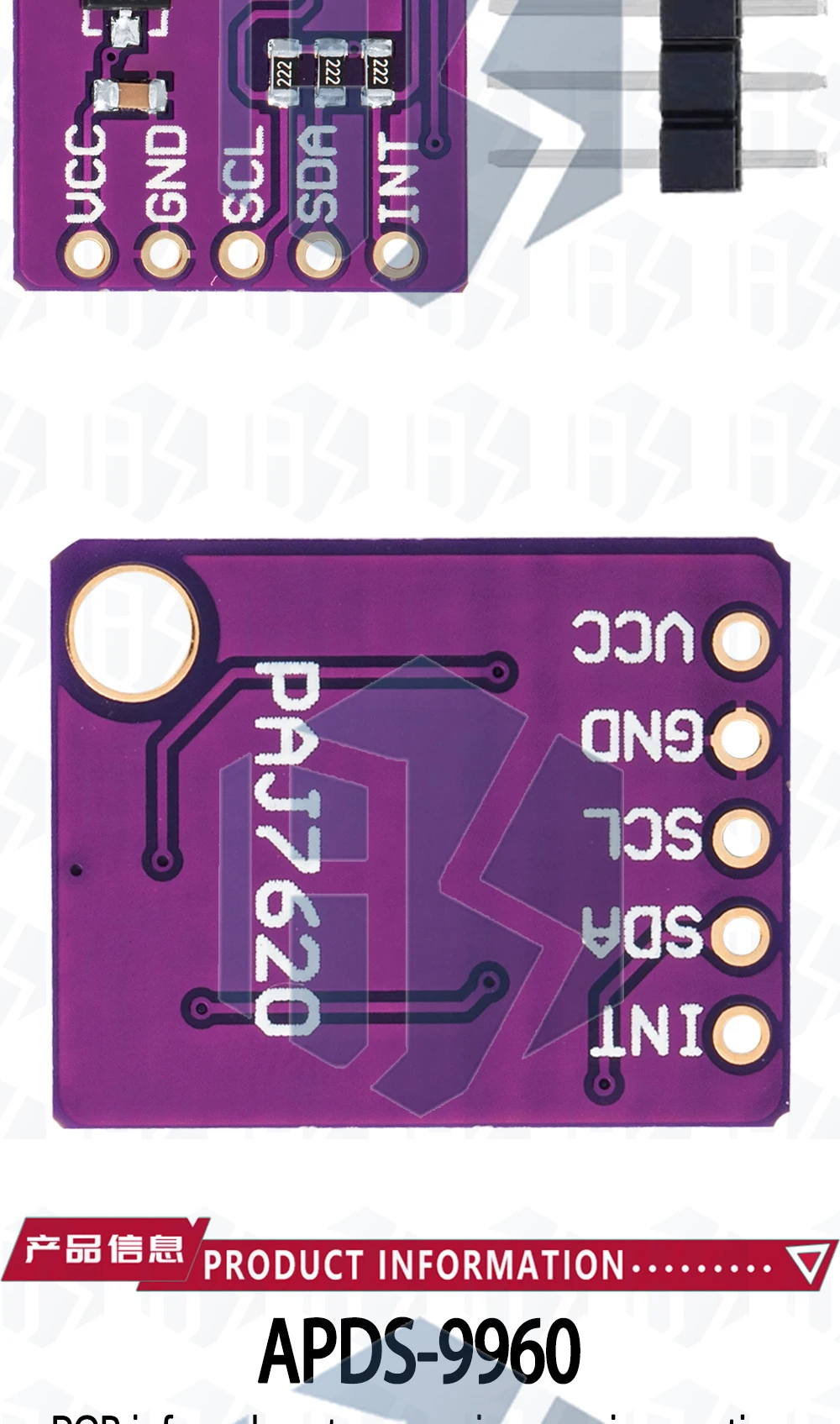 1~10PCS Berührungslose Erkennung von Nähe, Gesten und Körperhaltung RGB-Sensor APDS-9930 APDS-9960 – Detail 5