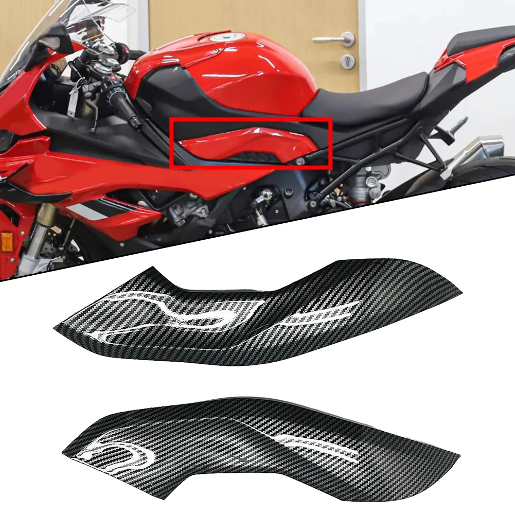 

2Pcs Newest Carbon Fiber Fuel Gas Tank Side Trim Cover Fairing For BMW S1000RR 2019-2020 Car Accessories