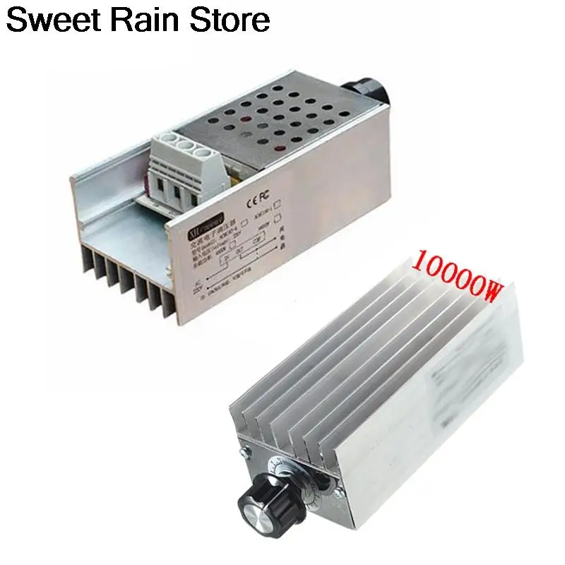 Ac220V 10000 W Ad Alta Potenza Scr Bta10 Regolatore Di Tensione Elettronico Regolatore Di Velocità Display Digitale Per Termostato Di Velocità Di Rego