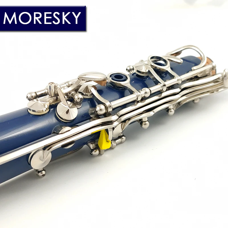 MORESKY-Bb Clarinet, Case, 17 Keys, Sib Klarnet, Navy Blue, E109
