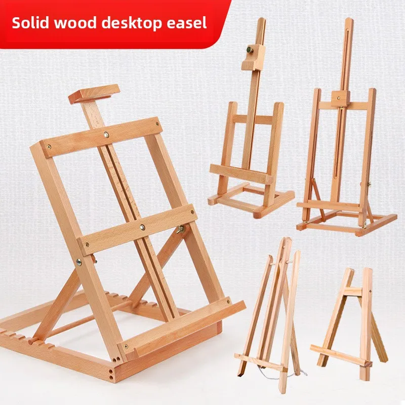 Studio Chevalet Pliable Beechwood La Peinture Peintre Dessin Trépied