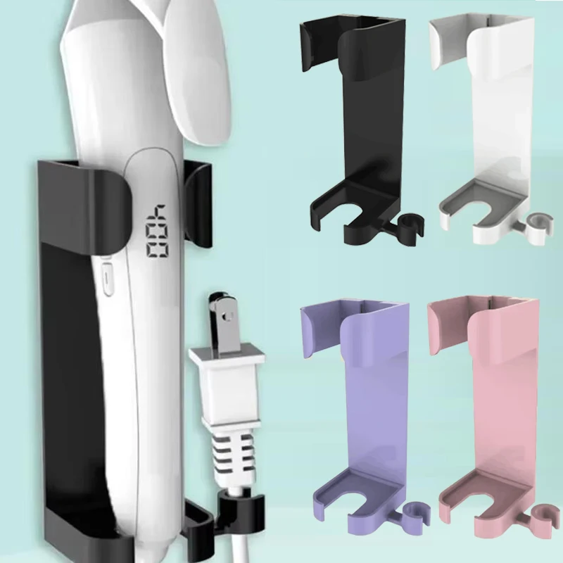 Hair Curler Straighteners Holder Curling Bracket Wall Mounted Hair Dryer Organizer For Bathroom Home Accessories hair dryer holder hair tool holder bathroom accessories