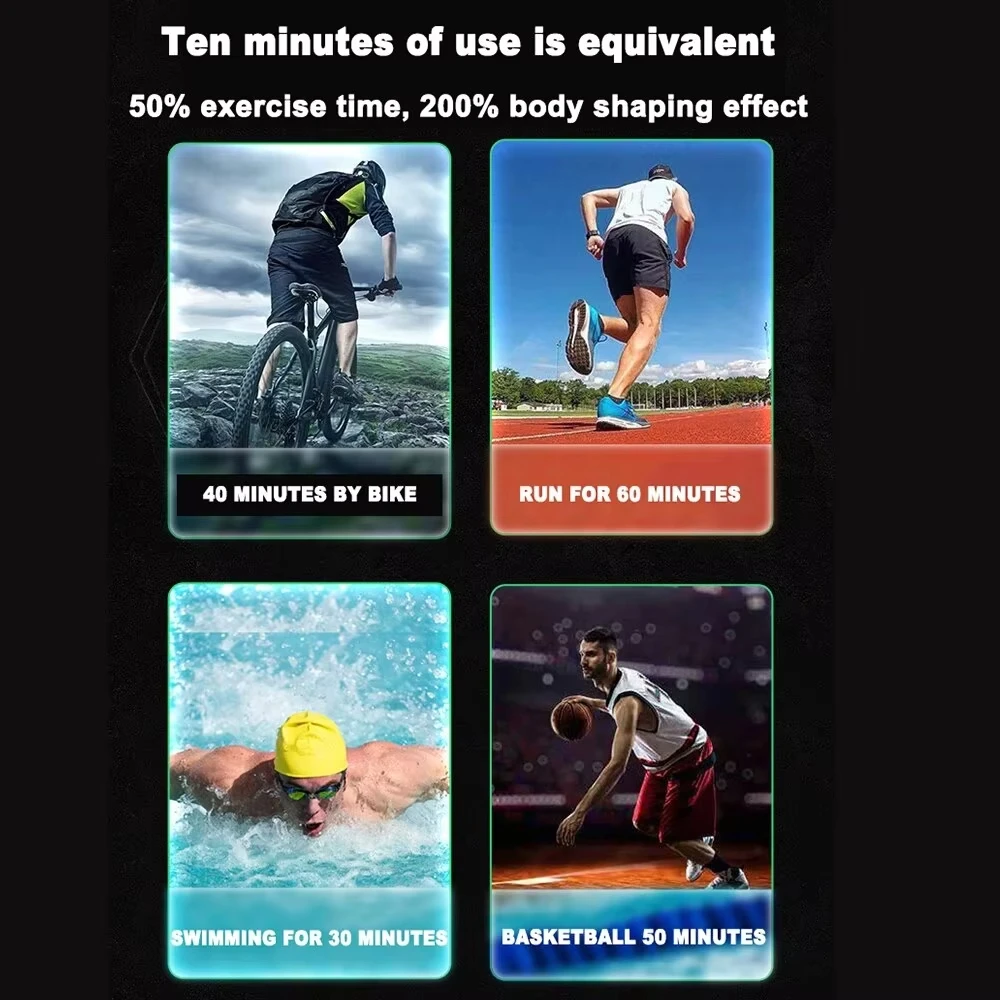 Cinturón de entrenamiento electrónico portátil recargable por USB, entrenador de músculos abdominales, masajeador de ejercicio físico para fuerza central - Imagen 4