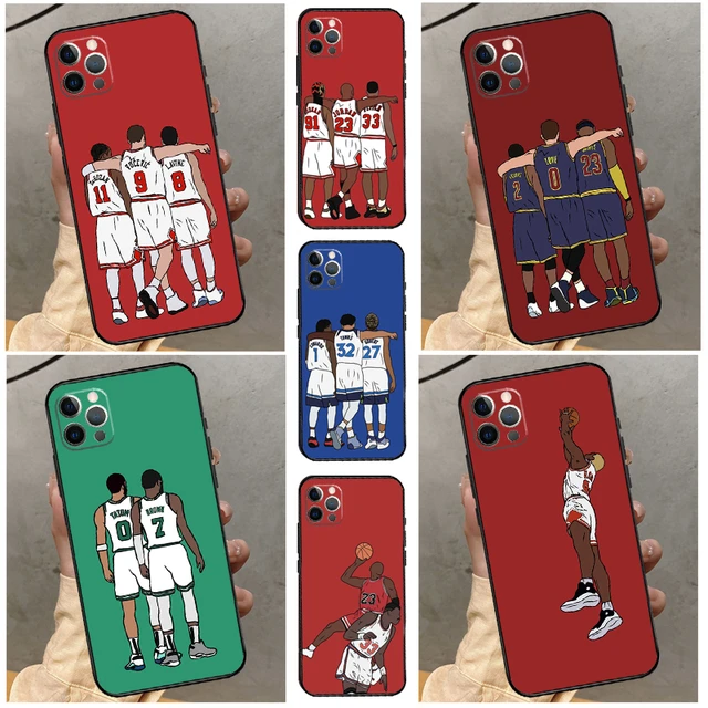 Funda de jugador de baloncesto para iPhone 14, 12, 11 Pro Max, 13, 12 Mini,  X, XR, XS, 7, 8 Plus - AliExpress