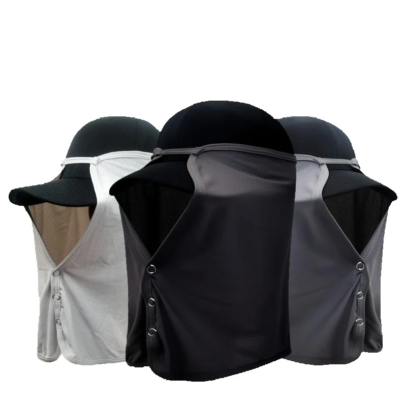 Summer neck protection, curtain, ice silk breathable, quick drying, outdoor hiking, fishing, sun shading, UV protection_voghion.com