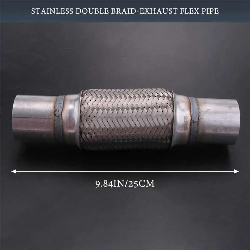 Universal Exhaust Flex Pipe, Terisass Flexible Exhaust Pipe Heavy - View #3