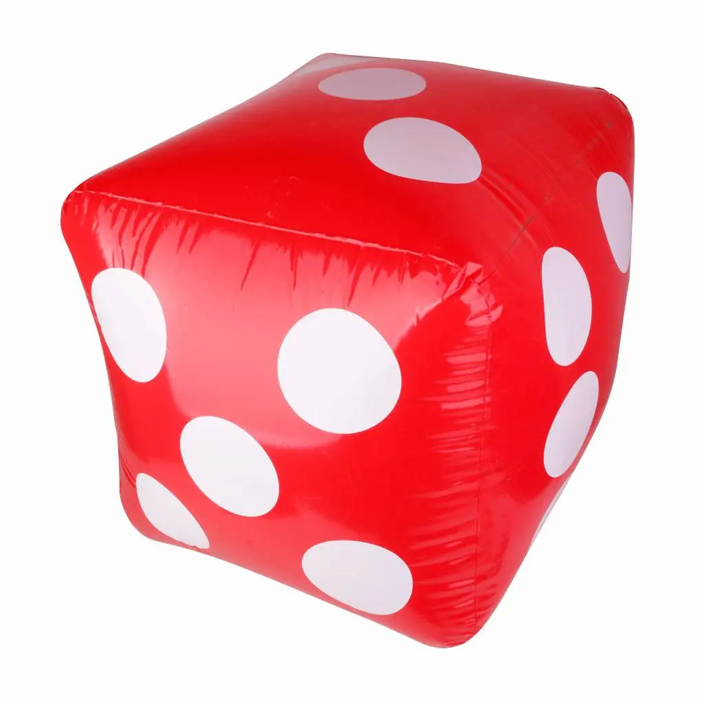

Inflatable Large Red DICE Beach Party Games Prop Children Kids Toy Gift New
