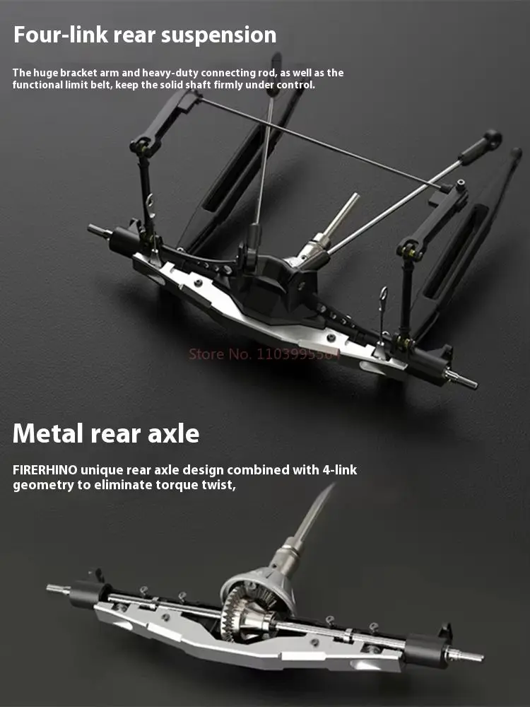 Yudi Rc Rear Straight Bridge Metal Short Card 1:8 Desert Short Card Non Sensing Brushless Motor Electric Adjustable Climbing 6