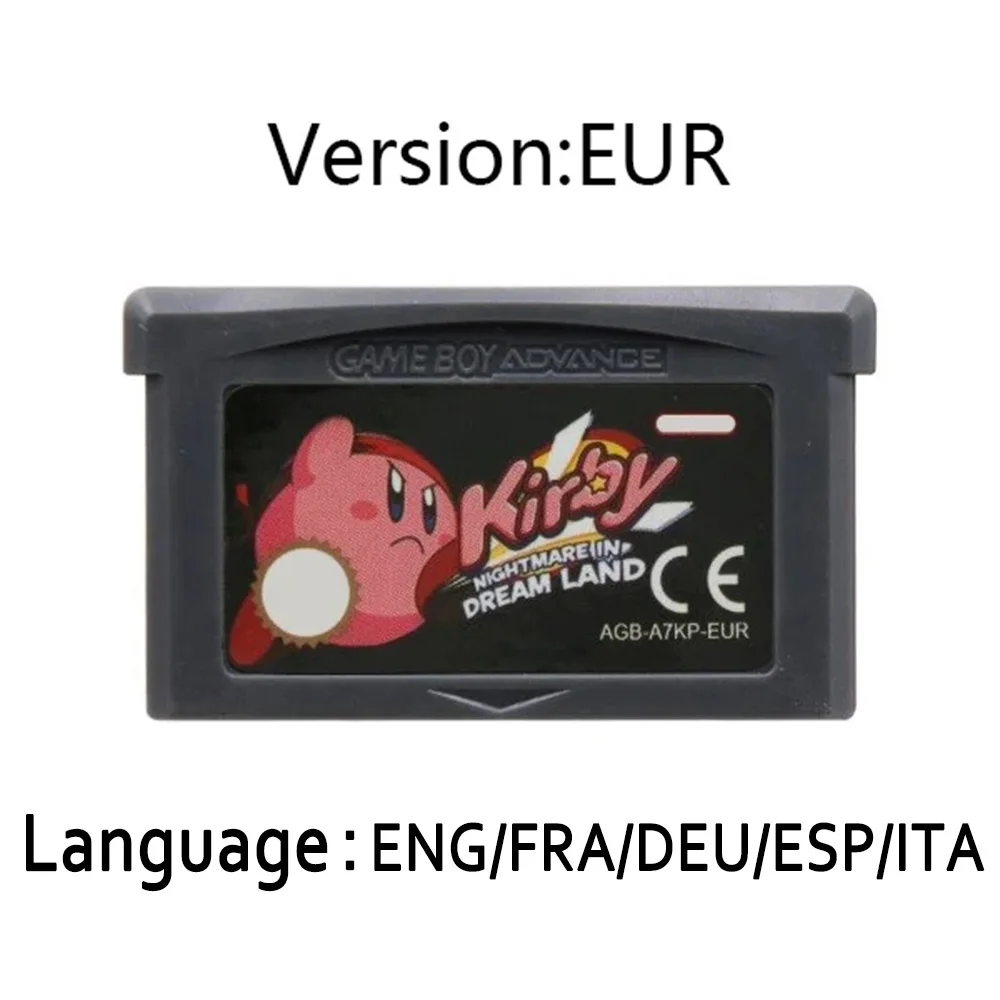 Kirby 32-Bit Game Cartridge: Amazing Mirror & Nightmare in Dream Land