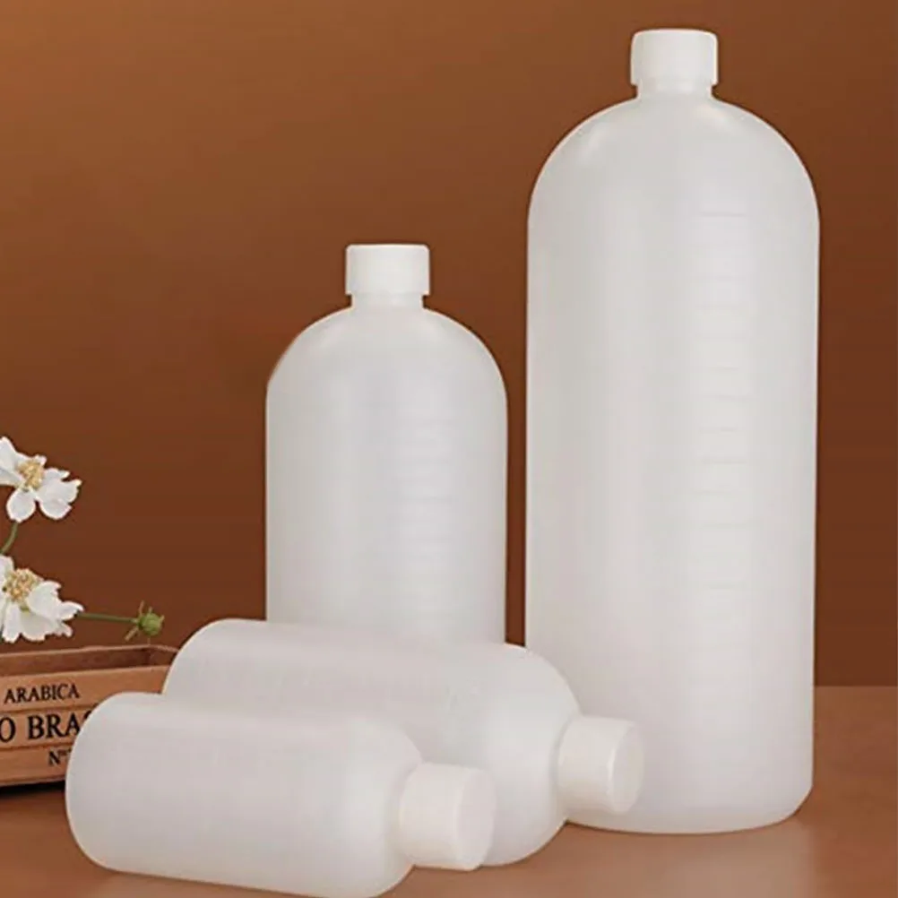 2pcs Chemical Reagent Bottles Clear Plastic Laboratory Sample Bottles Empty Liquid Refillable Jar 500ML 17x7.7x7.7cm plastic bottle