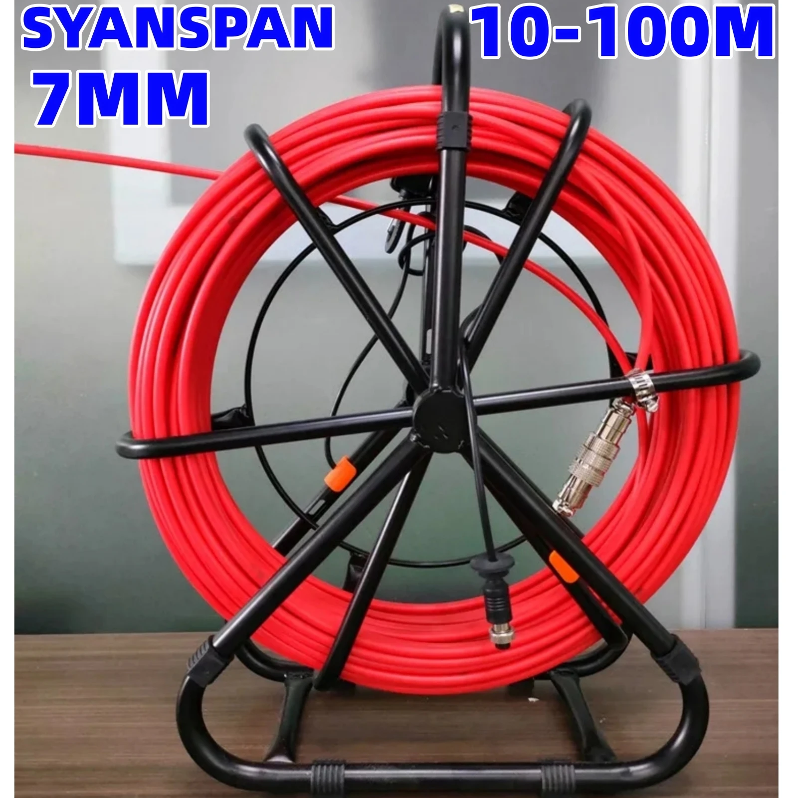 

SYANSPAN The Dimeter 7mm Cable for Pipe Inspection Camera and Drain Sewer Industrail Endoscope Camer