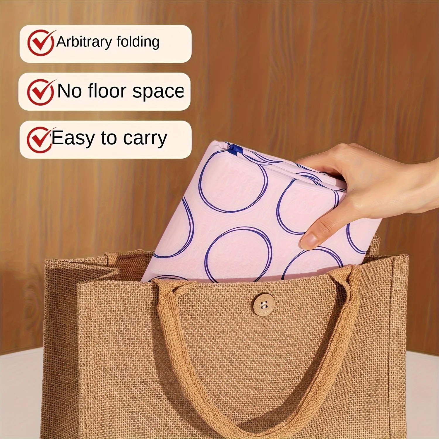 Foldable High-Temperature Resistant Ironing Mat - Waterproof, Heat-Insulated, Portable for Travel & Home Use,Easy Storage Design