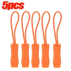 Enhanced Outdoor Survival and Sport Whistle with Anti - Loss Clip (Orange 5pcs)
