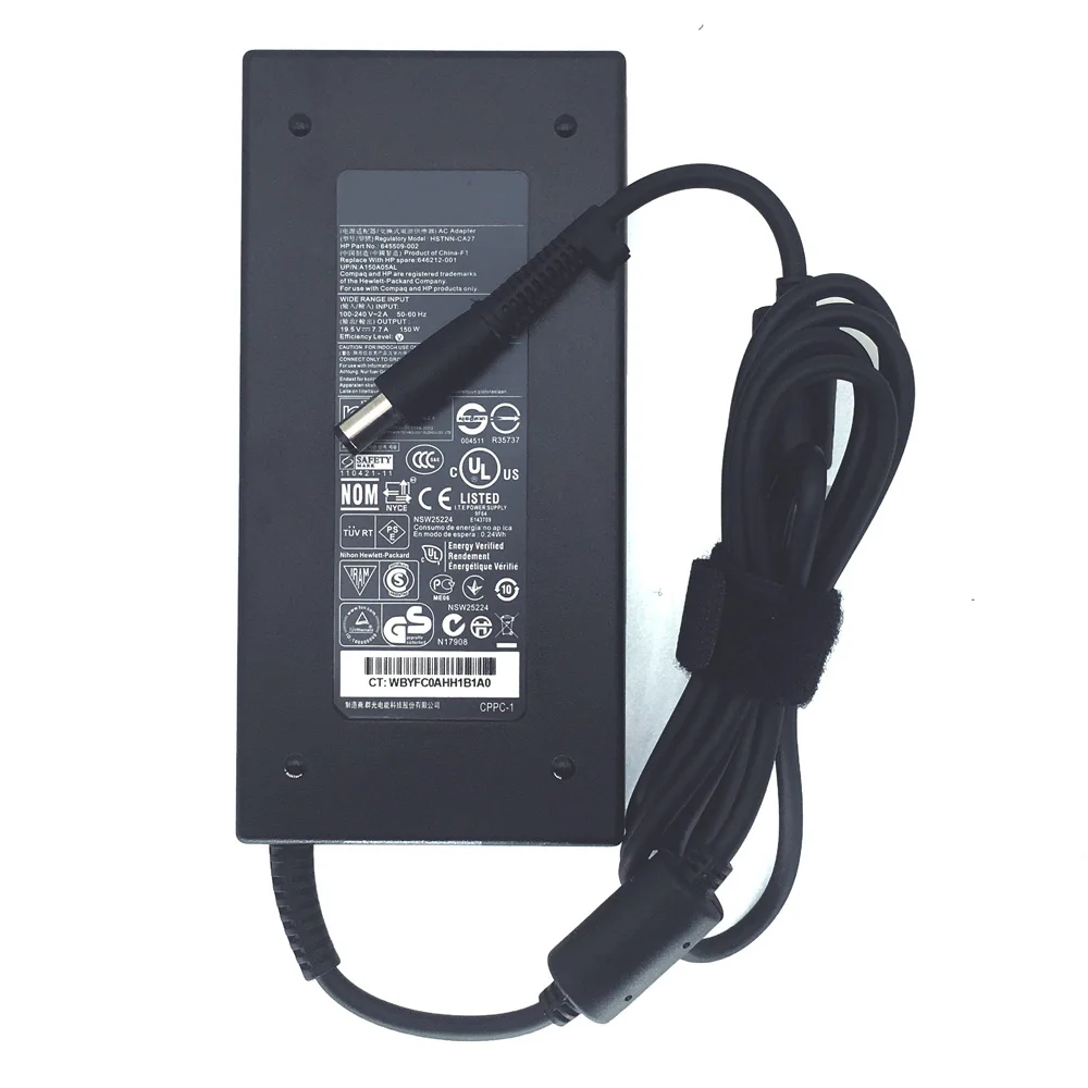 HP ProOne 440 23.8인치 G9 올인원 파빌리온 27-ca 24-a1 23-q0 24-b0용  전원 충전기 150W 19.5V 7.7A AC 어댑터