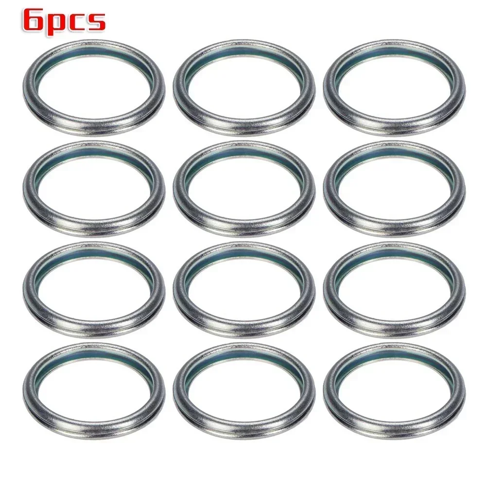 Oil Drain Plugs 6pcs Car Oil Drain Plug Crush Washer Gasket 16mm 803916010 Replacement For Subaru 2011-Car Gaskets Accessories
