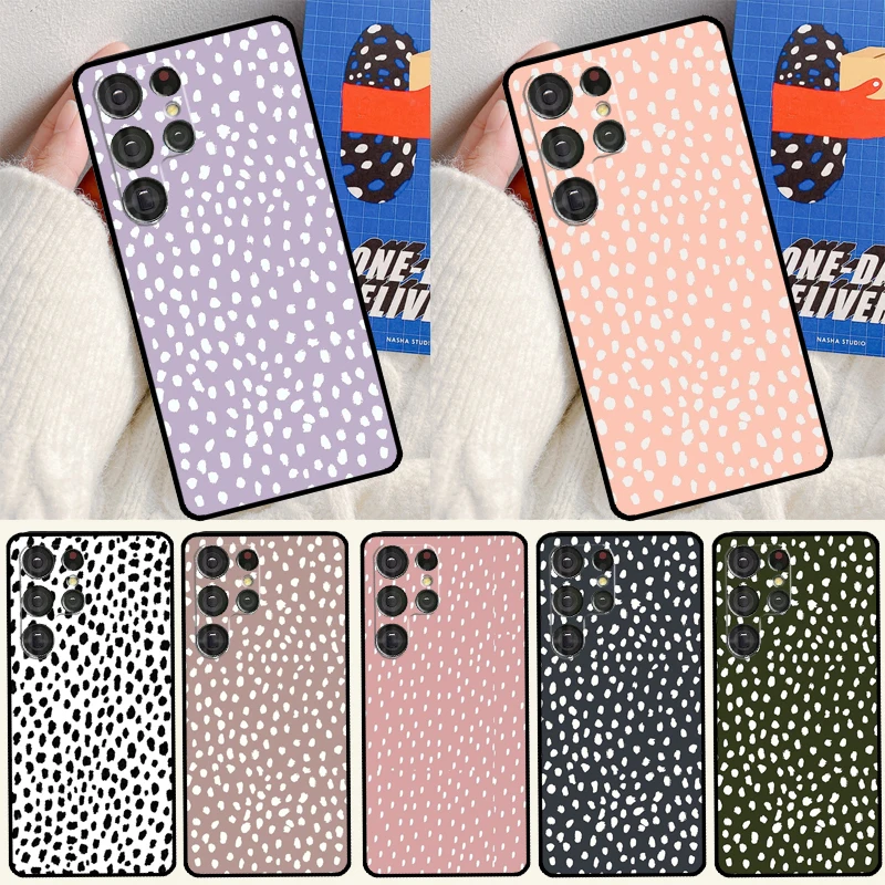 Custodia Per Maschera Con Stampa Dalmata Malva Verde Mare Per Samsung Galaxy S23 S22 S21 Ultra Note 20 S8 S9 S10 Note 10 Plus Cover Posteriore S20 Fe