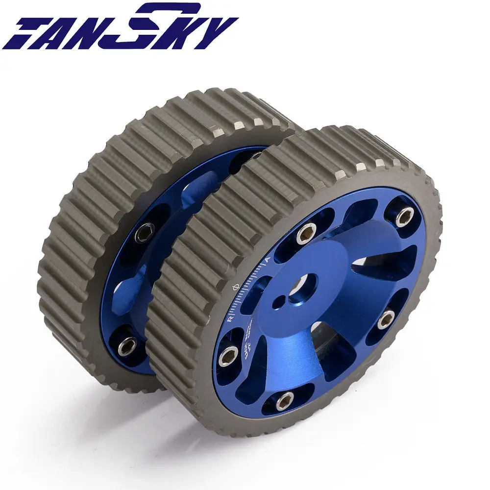Aluminum Cam Gear Pulley Camshaft For Mitsubishi 4G15 SOHC Engine 2Pcs TK-CG4G15BL