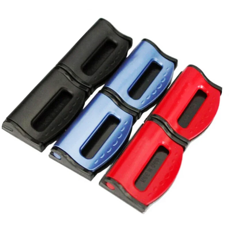 2pcs Plastic Car Seat Belts Clips Safety Adjustable Stopper Buckle Car belt buckle clip Automobiles Safety Belt Clip Styling