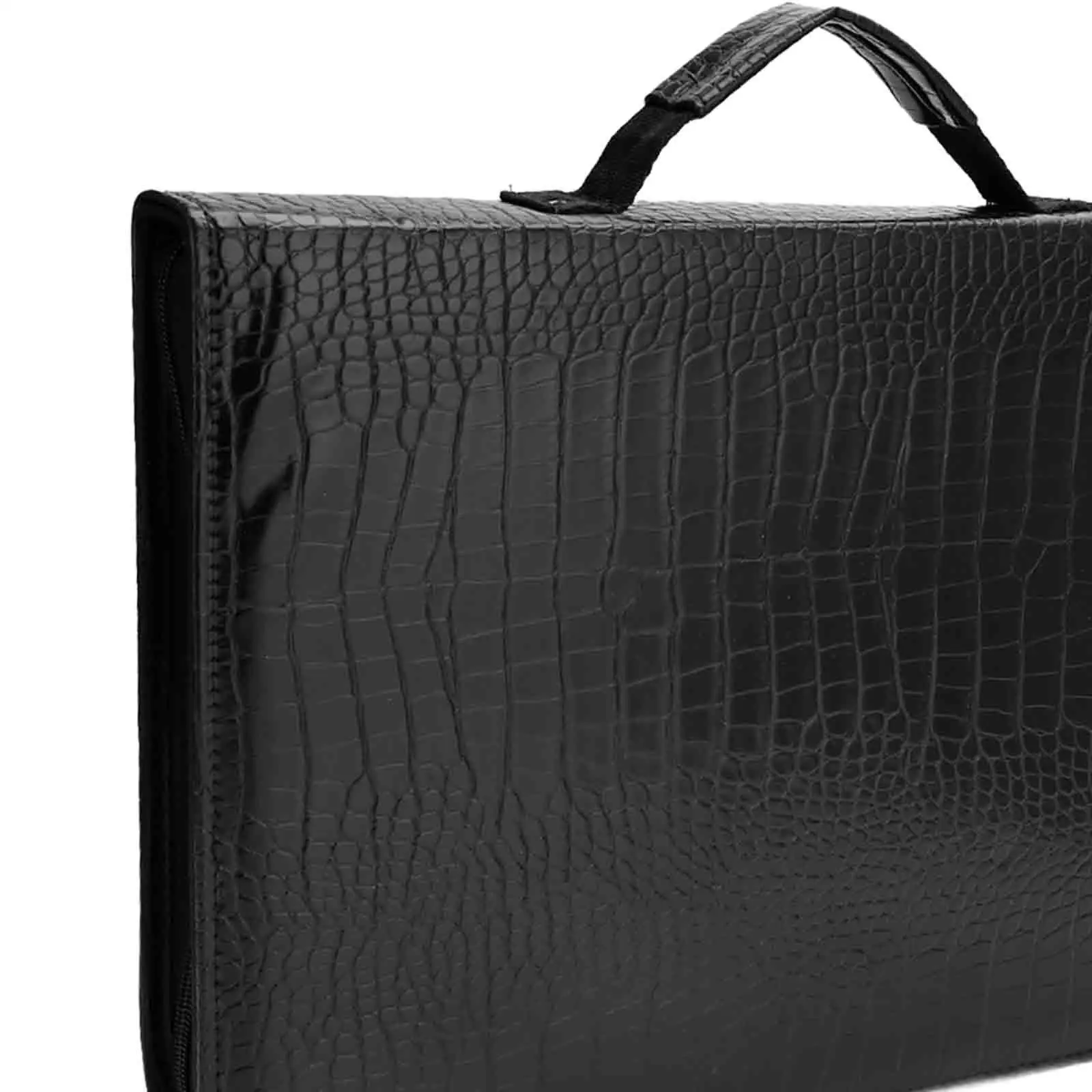 Hair Cutting Shears Case Organizer Portable PU Leather for Traveling Barbers