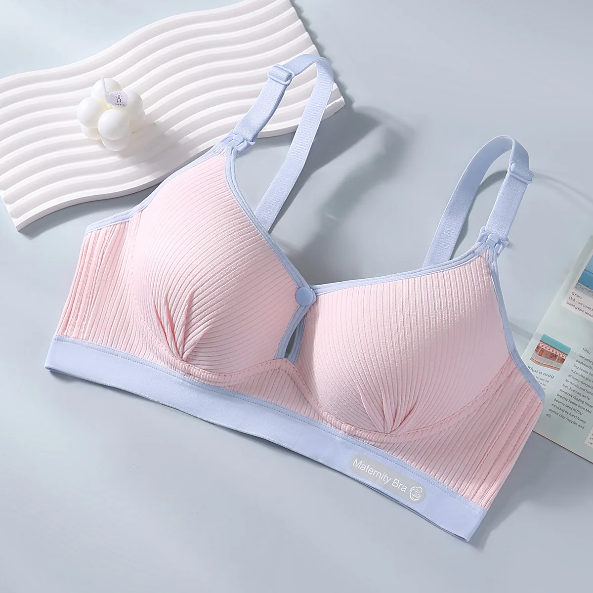 Women's Seamless  Breathable Nursing  Bra For All Seasons  Push-up  Pure Cotton  No Underwire  Maternity Sleepwear 5