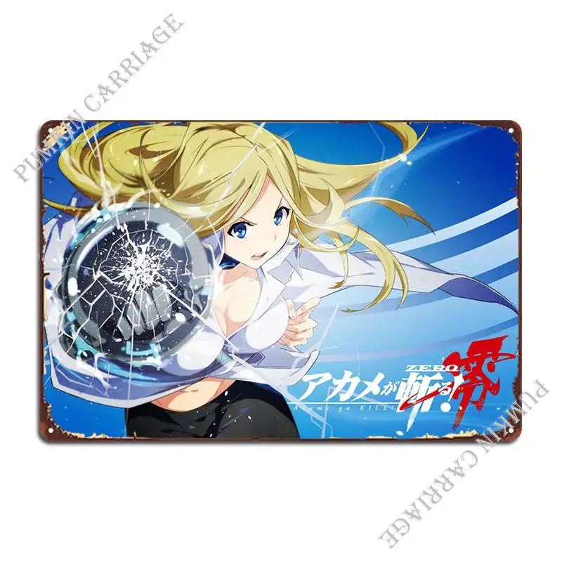 

Аниме Akame Ga Kill Metal табличка для бара Настенная роспись для творчества винтажная роспись жестяной знак плакат