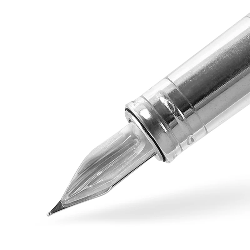 Fountain Pen Wing Sung 3013 Vacuum Negative Pressure Resin Transparent Ink EF/F Nib 0.38/0.5mm Business Gift fountain pen
