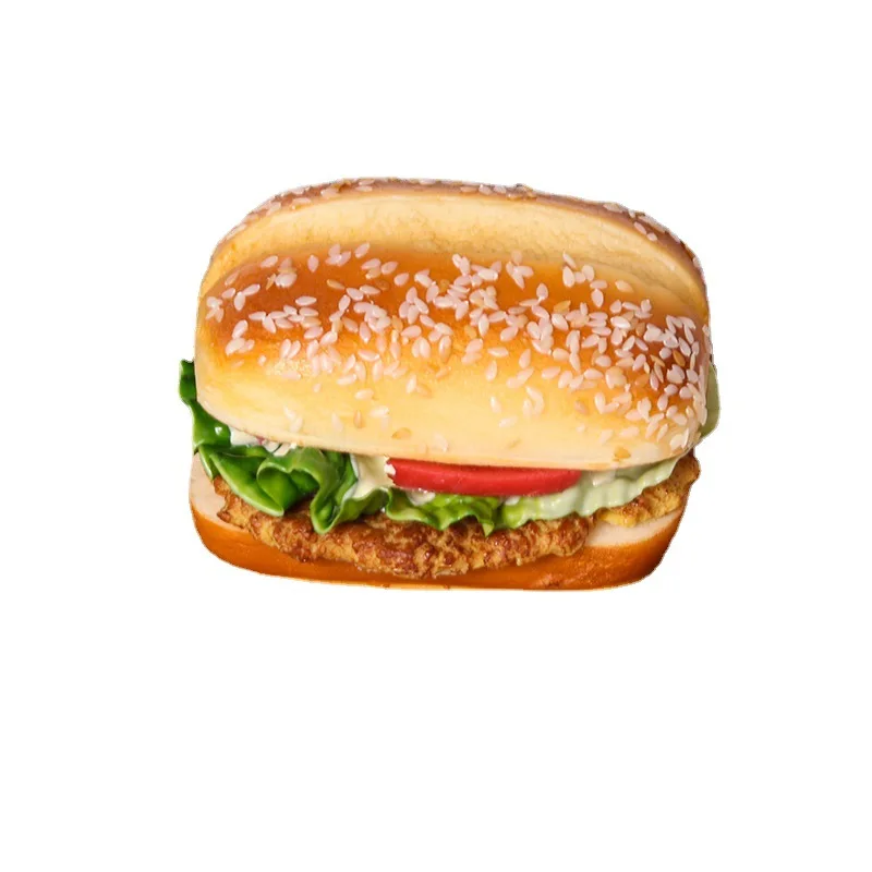 Artificial Kitchen Hamburger 1PC for Food Decoration and Photography