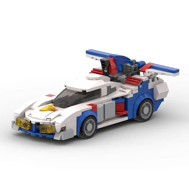 MOC 스피드 차량 미래 GPX 사이버 포뮬러 아수라다 AKF-11 스포츠카 테크니컬 세트 블록 장난감 어린이 선물