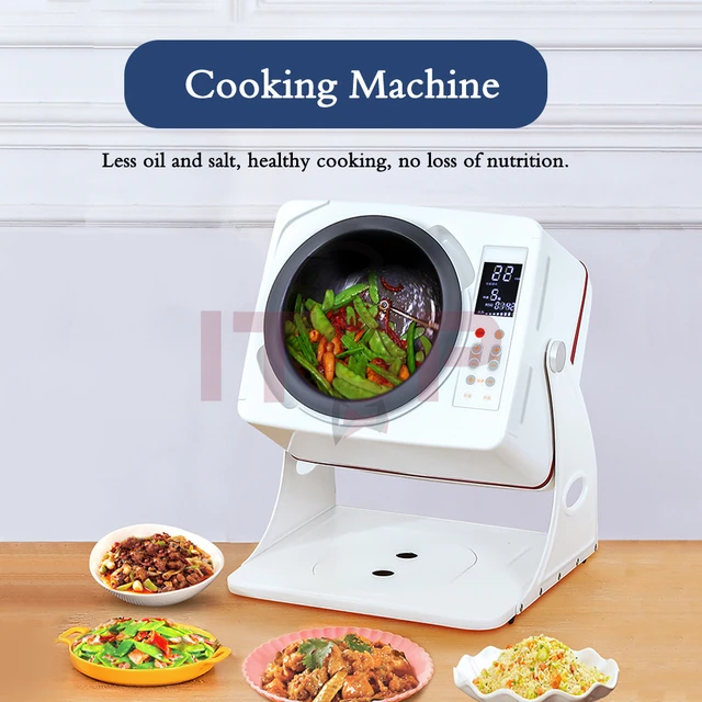 Automatic Cooking Machine 2.2L Large Capacity Lazy Cook Cooking Machine  Intelligent Smokeless Robot Home Cookings Machine