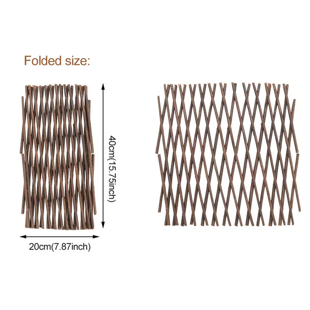 Kerti Rácsok Kibővíthető, Behúzható Fa Kerítésnövény -Támogató Mászó Rács Kültéri Dekorációk Mesterséges Kerítés - Image 2