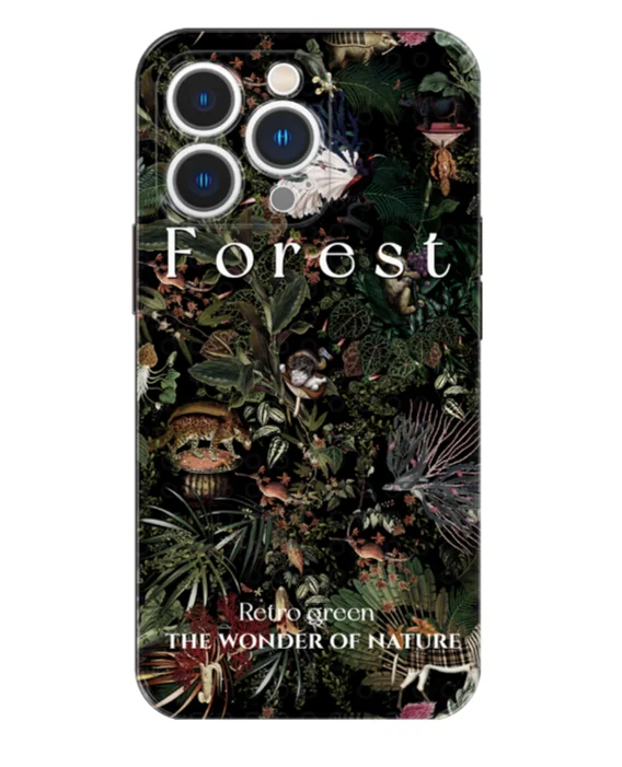 Green Forest Premium telefoniümbris iPhone 14 Pro 13 Ins Wind Xsmax Small Xiaomi 12s_voghion.com