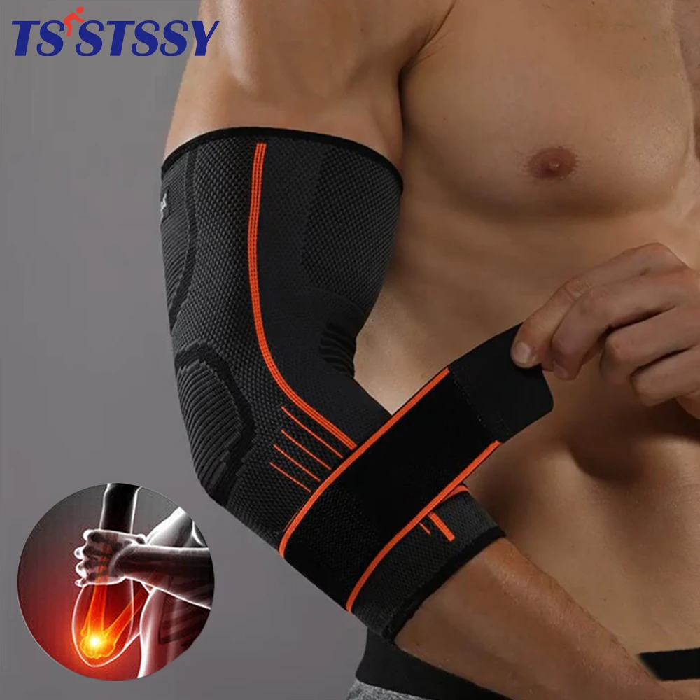 

1PCS Elbow Brace with Adjustable Support Wraps for Men Women Joint Arthritis Pain Relief, Tendonitis, Sports Injury Recovery