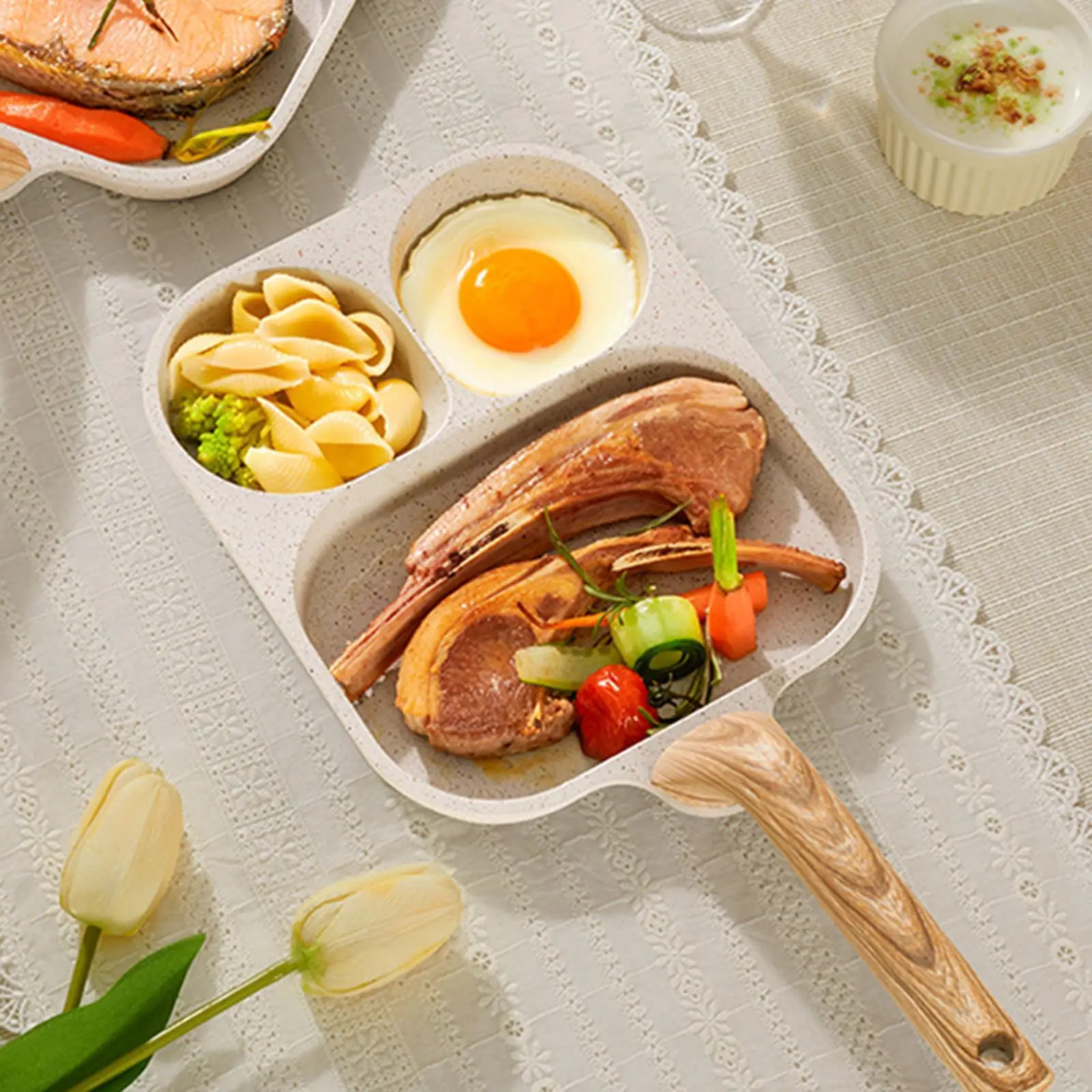 Mini Pancake Pan Egg Cooker Pan Egg Steak Pot Egg Skillet for Breakfast Omelette Skillet for Cooking Frying Steak Vegetable