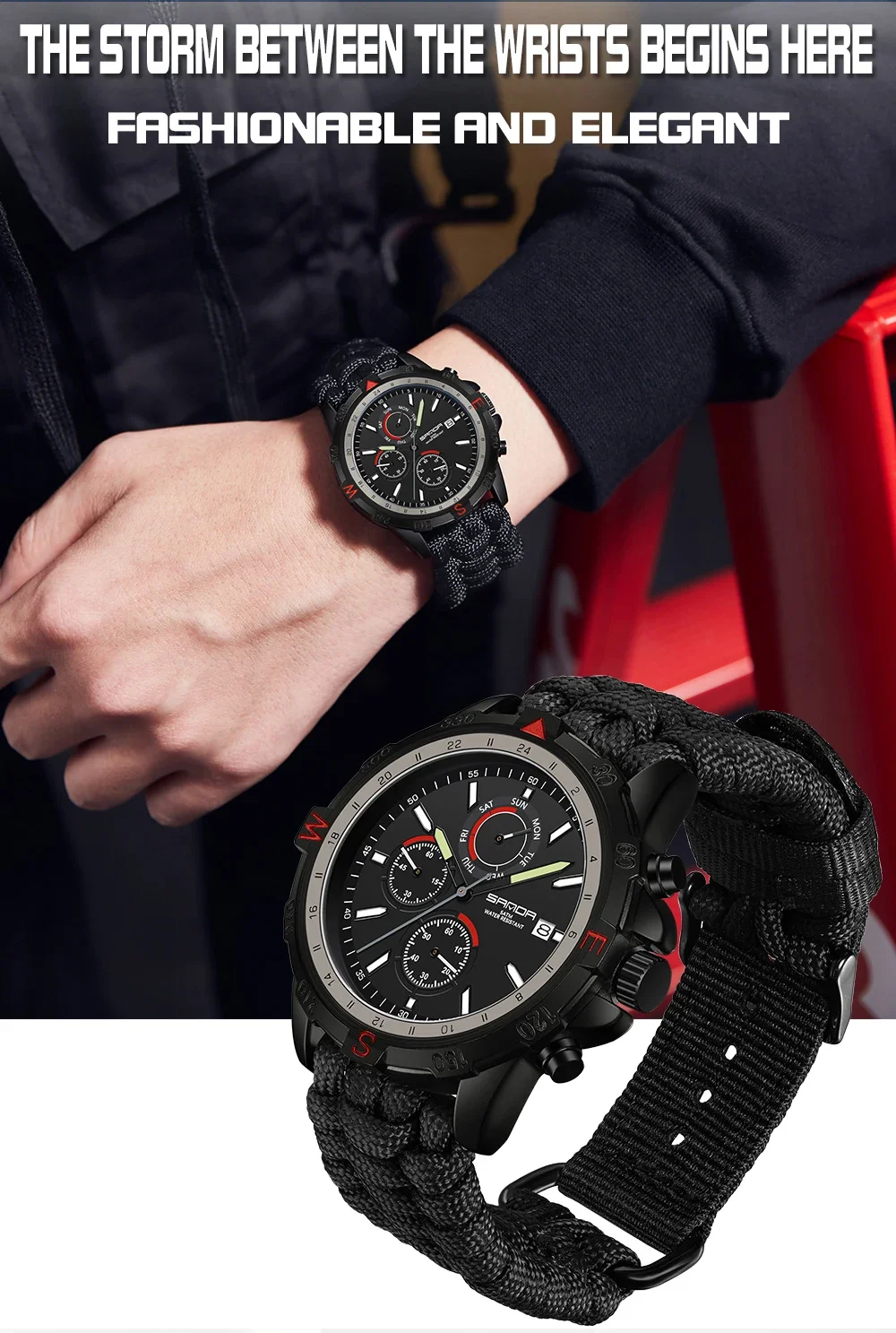 2023 Top Brand Mens Watches Leather Business Waterproof Date Quartz Watch for Men Fashion Luminous Clock Relogio Masculino 3227