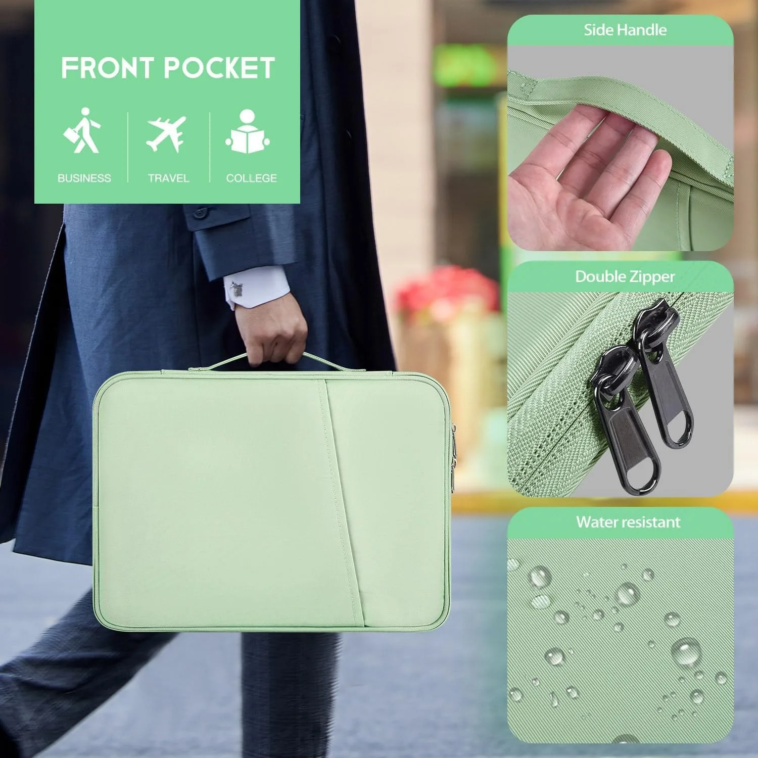 Zipper Sleeve Pouch - Portable Shockproof Protective Case with Cover