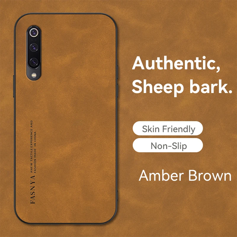 thumbnail image 1 of Funda de piel de oveja de lujo para Xiaomi Mi 8, 9, 10, 10T Lite, Se Pro, A3, A1, A2, 9T, Note 10, Mix 2s, 3, 4, funda trasera para hombre, Xiaomi Mi9, Mi10, 1 of 5